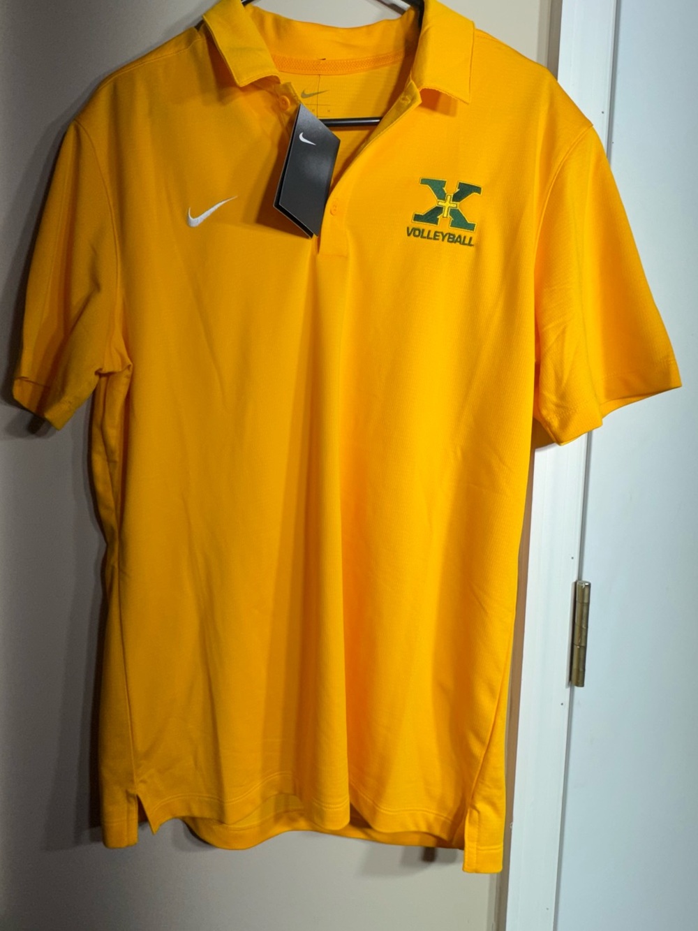 Nike Men’s yellow Polo Shirt volleyball